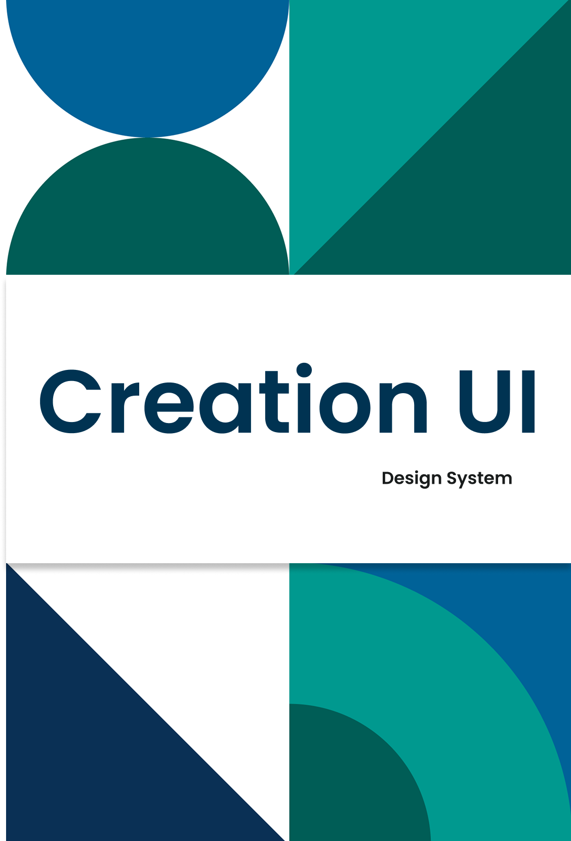 Creation UI design system cover